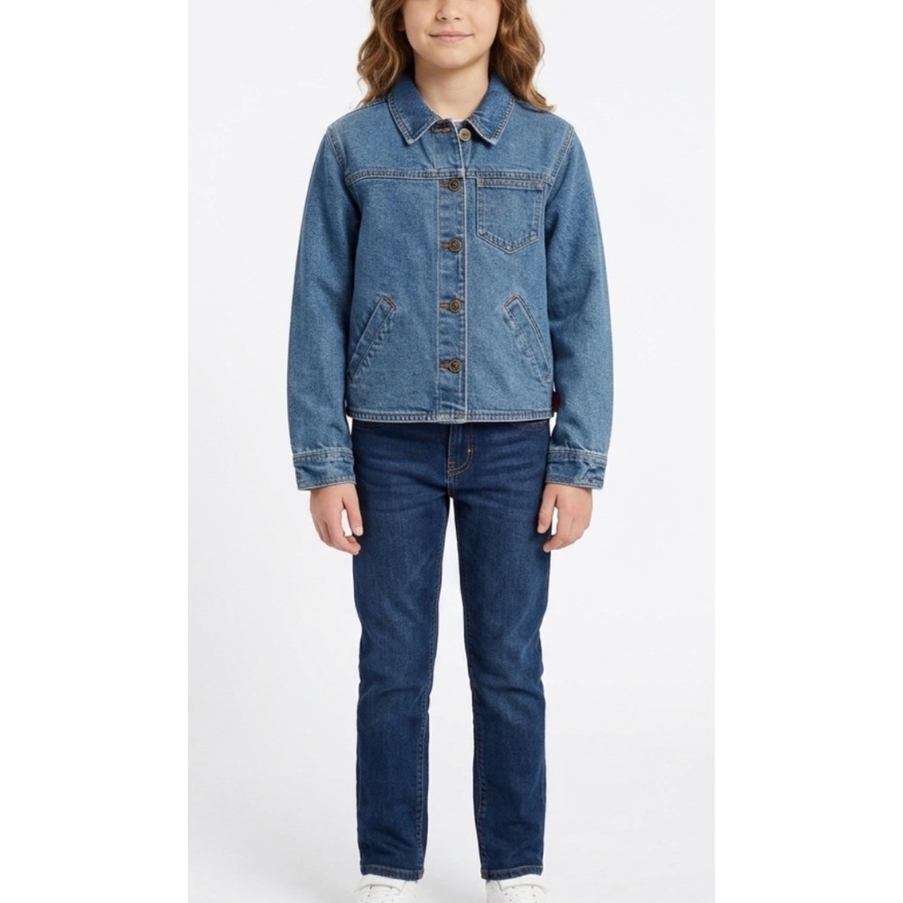 Girls Denim Jackets Bundle of 2 Mossimo High Sierra Blue Jean Jackets Size 10/12